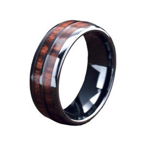 Gold Sky Men's Whiskey Barrel Stainless Steel Band Size 9 NWOT